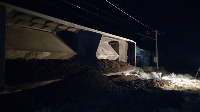 Сошедшие с рельс товарные вагоны перекрыли ж/д сообщение между Болгарией и Сербией
