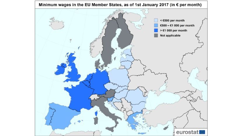 Минималната заплата в България расте най-бързо, но остава най-ниската в ЕС