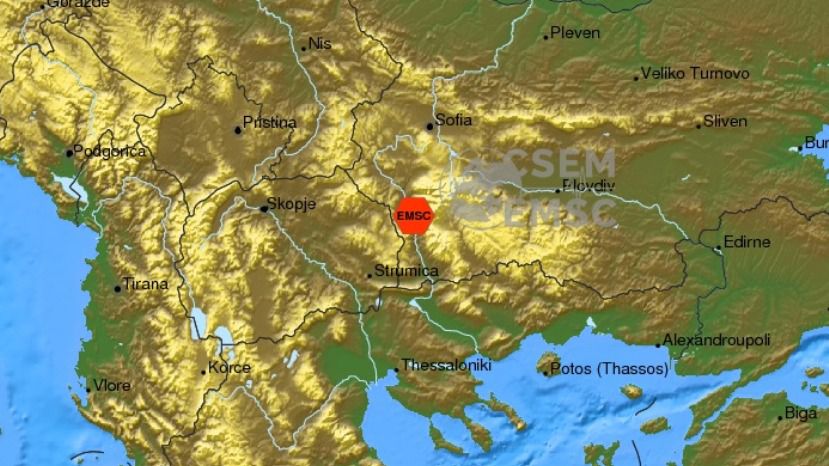 Земетресение 2.7 по Рихтер е усетено в Благоевград