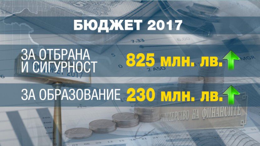 Приоритет бюджета Болгарии на 2017 год - оборона и образования