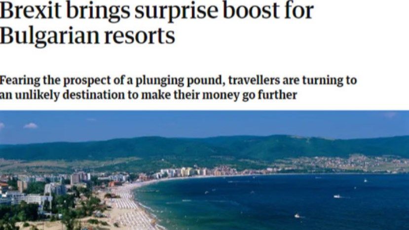 The Guardian: Brexit облагодетельствовал болгарский туристический бизнес