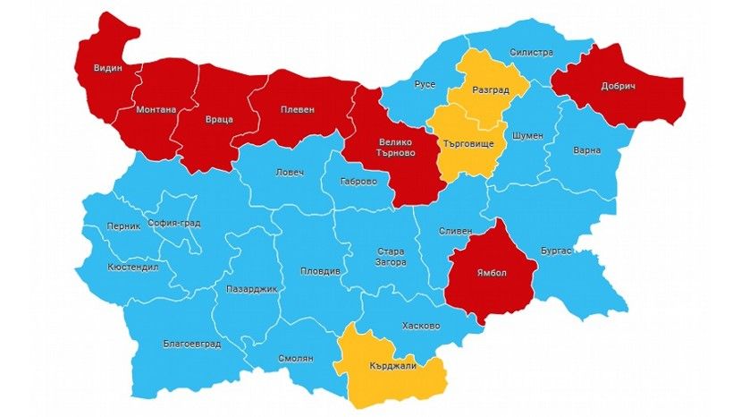 На выборах партия ГЕРБ победила в 18 из 28 областей Болгарии