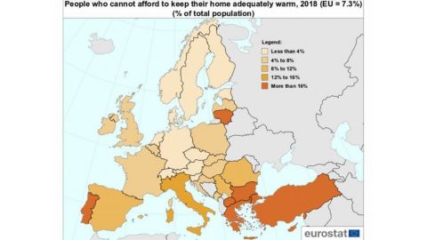 България е първа в ЕС по дял хора, които не могат да си позволят достатъчно отопление