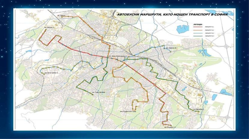 Нощният градски транспорт в София тръгва от 7 април