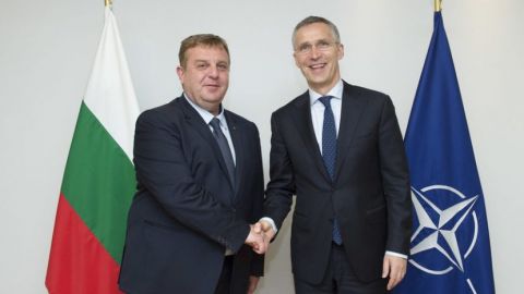 Красимир Каракачанов и Йенс Столтенберг