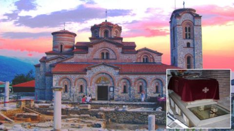 Церковь Святого Климентаи Пантелеимона в Охриде, в которой хранятся мощи святого Климента Охридского