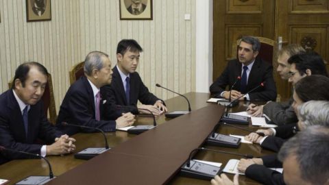 Президент Болгарии принял делегацию Верхней палаты парламента Японии