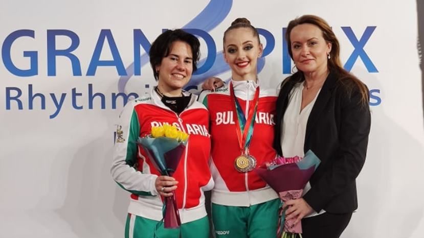 На этапе Гран-при в Москве болгарские гимнастки завоевали 12 медалей