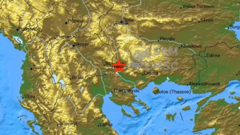 Вблизи Петрича произошло землетрясение
