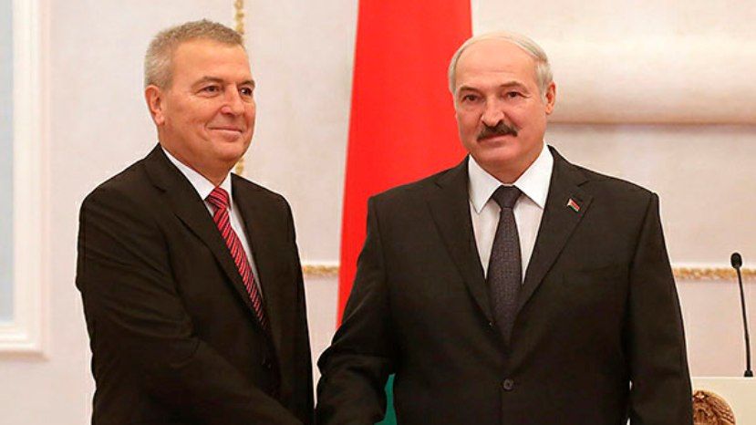 Ангел Ганев и Александр Лукашенко