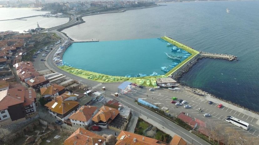 Кмет и министър дадоха старт на строително-монтажните работи за модернизация на рибарското пристанище в Несебър