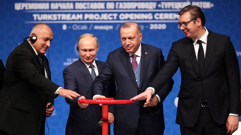 Борисов се нареди до Ердоган, Путин и Вучич за старта на „Турски поток“