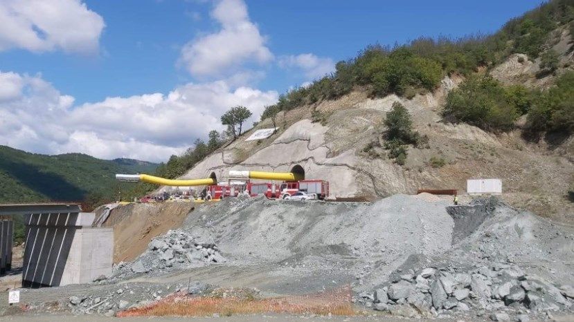 В Болгарии обрушился строящийся тоннель