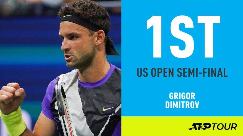 Григор Димитров вышел в полуфинал US Open, обыграв Федерера