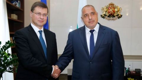 Валдис Домбровскис и Бойко Борисов
