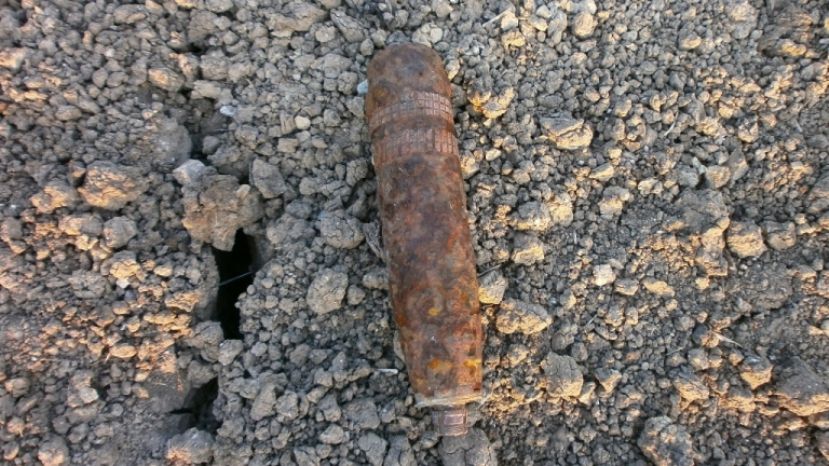 На Северном пляже Сарафово уничтожен 75 мм снаряд