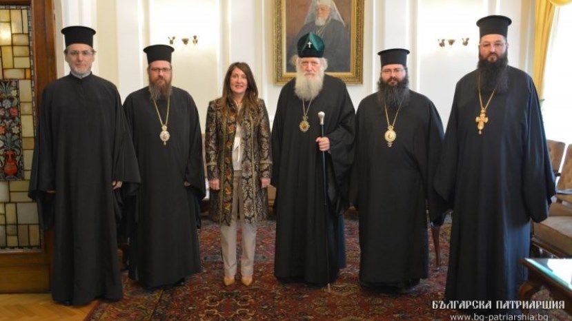 Българският патриарх Неофит се срещна посланика на САЩ Н. Пр. Херо Мустафа