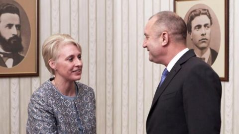 Президентът Румен Радев прие посланика на Великобритания Ема Хопкинс