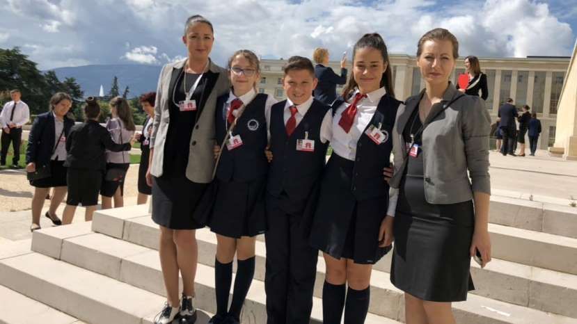 Ученики школы в «Камчии» получили награды конференции ООН в Женеве