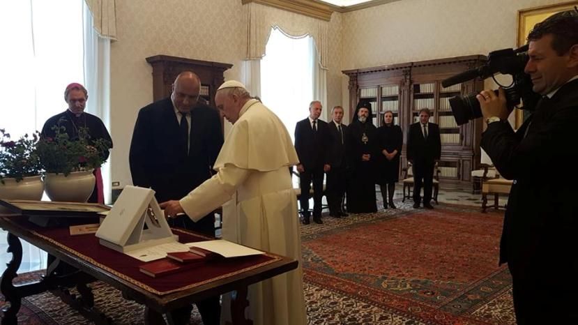 Папа Римский принял болгарскую делегацию во главе с премьером Борисовым