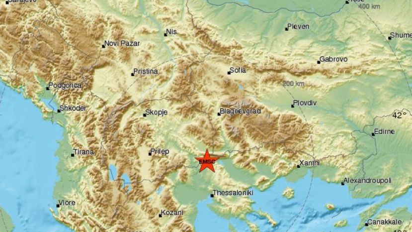 Земетресение с магнитуд 5.5 в Гърция е усетено в България