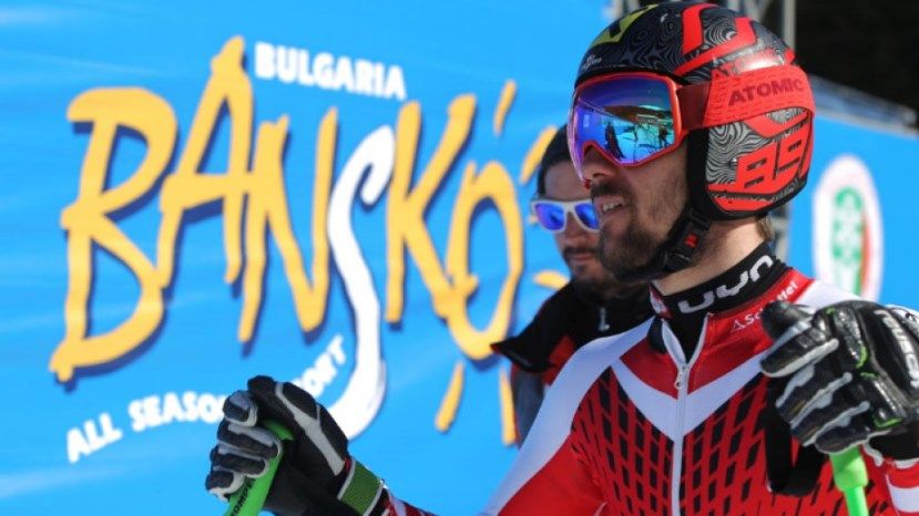 Звезда горнолыжного спорта Хиршер разрекламировал Банско