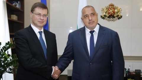 Валдис Домбровскис и Бойко Борисов