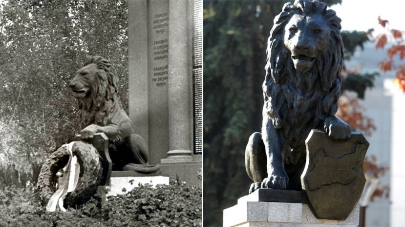 У НДК в Софии установлена отреставрированная скульптура льва