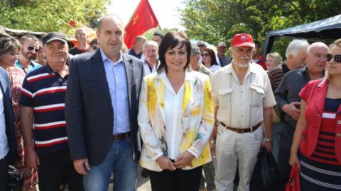 Румен Радев и Корнелия Нинова