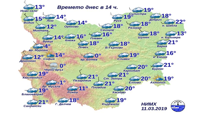 Температурни рекорди са отчетени във Варна, Шабла и на нос Калиакра