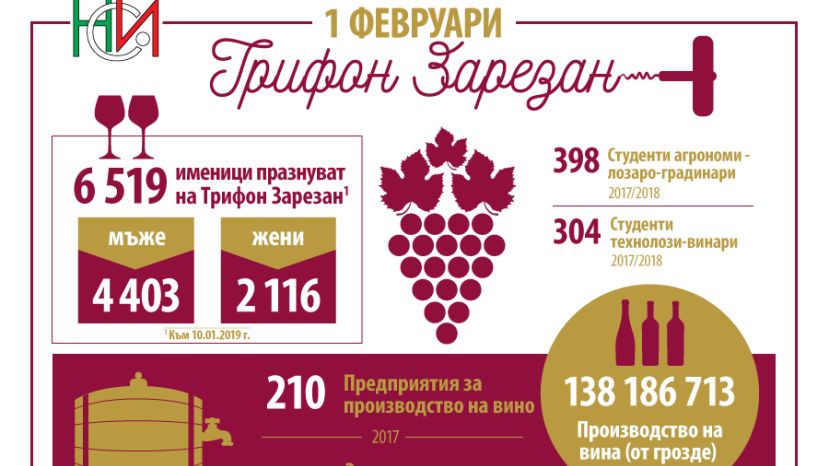 Болгары выпивают по 4.3 литра вина в год