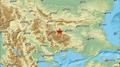 В Болгарии зарегистрировано слабое землетрясение