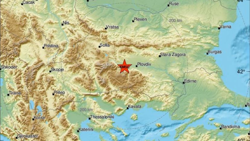 Земетръс от 2,8 по Рихтер до Пазарджик