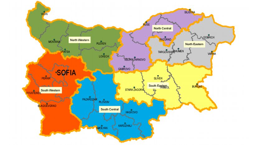 регионы Болгарии