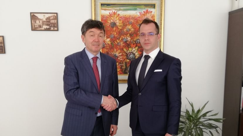 Кметът на Добрич Йордан Йорданов се срещна с Посланика на Казахстан