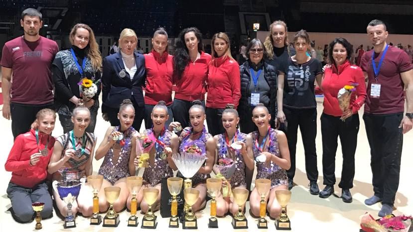 Болгарские гимнастки выиграли семь медалей Гран-при по художественной гимнастике в Москве