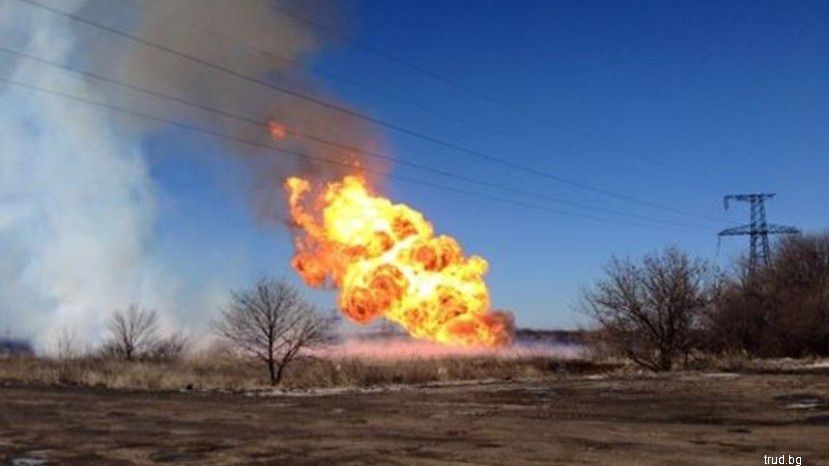 В Болгарии произошло возгорание магистрального газопровода