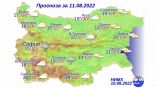 Прогноза за България за 11 август
