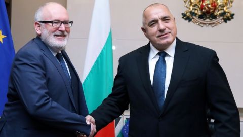 Премьер Бойко Борисов встретился с заместителем председателя Европейской комиссии Франсом Тиммермансом