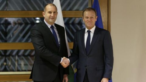 Румен Радев и Дональд Туск
