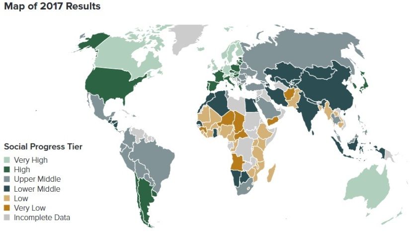 България се изкачва с две места в световна класация по социален напредък