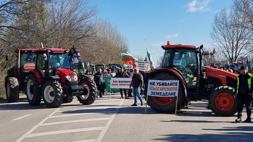 В Болгарии начались массовые протесты сельхозпроизводителей