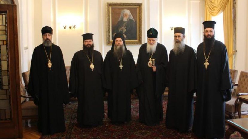 Патриарх Болгарский Неофит встретился с делегацией Русского на Афоне Пантелеимонова монастыря