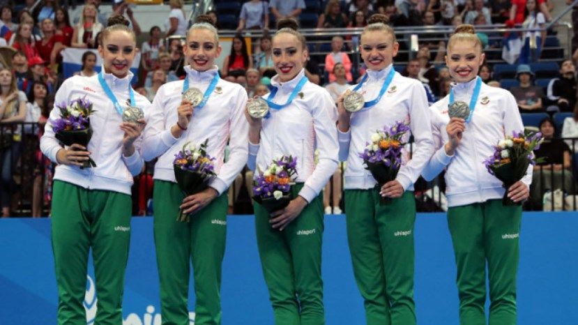 Болгарские гимнастки выиграли в Минске три комплекта медалей