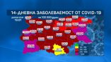 За последние 14 дней заболеваемость коронавирусом в Болгарии увеличилась до 857 на 100 тысяч