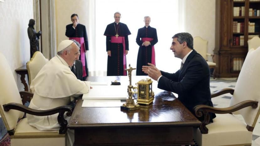 Папа Римский принял президента Болгарии