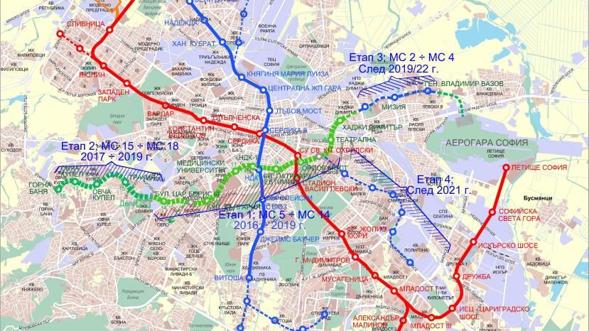Третья линия софийского метро будет готова к концу октября