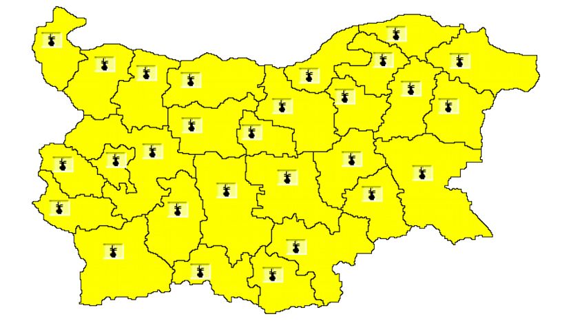 В Болгарии из-за жары на 30 июля объявлен „желтый“ уровень опасности