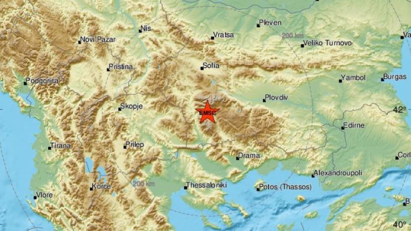 Земетресение с магнитут 3,6 по Рихтер в района на Благоевград