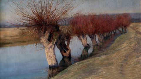  „Мартовские ивы", худ. Фердо Ковачевич, 1906 г.